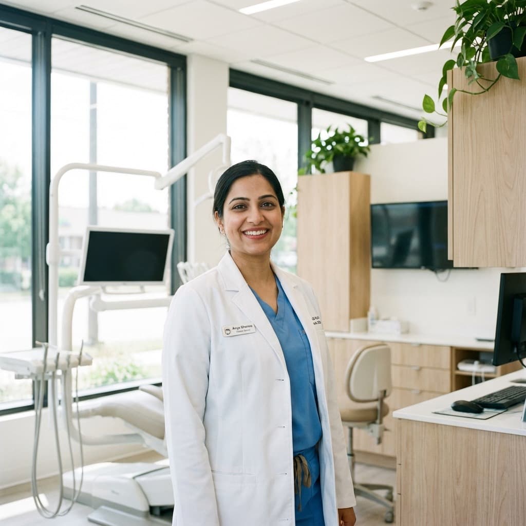 Dental clinic contact background